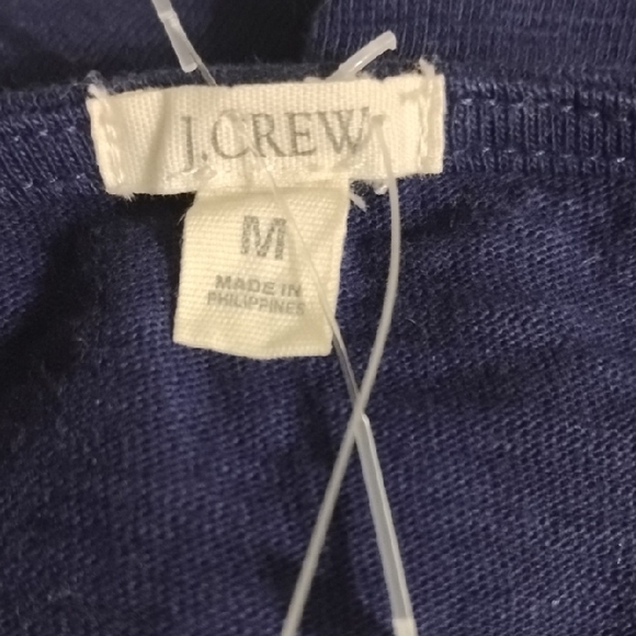 J. Crew Dark Blue Sleeveless Casual Preppy Classic Midi Dress With Pockets - Picture 4 of 14